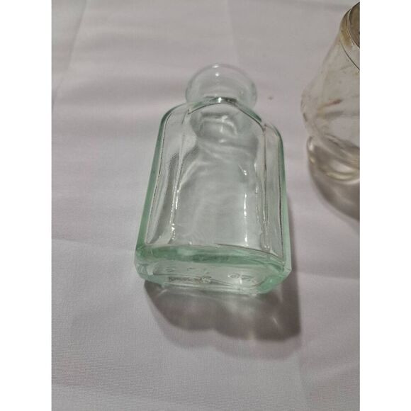 Vintage 2 Glass Medicine Elixir Apothecary Bottles Collectibles Decor Farmhouse - Picture 6 of 6